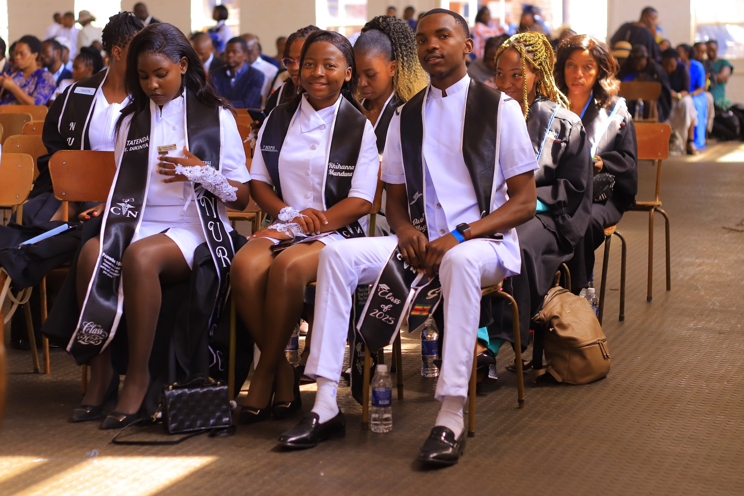 Students walking through campus